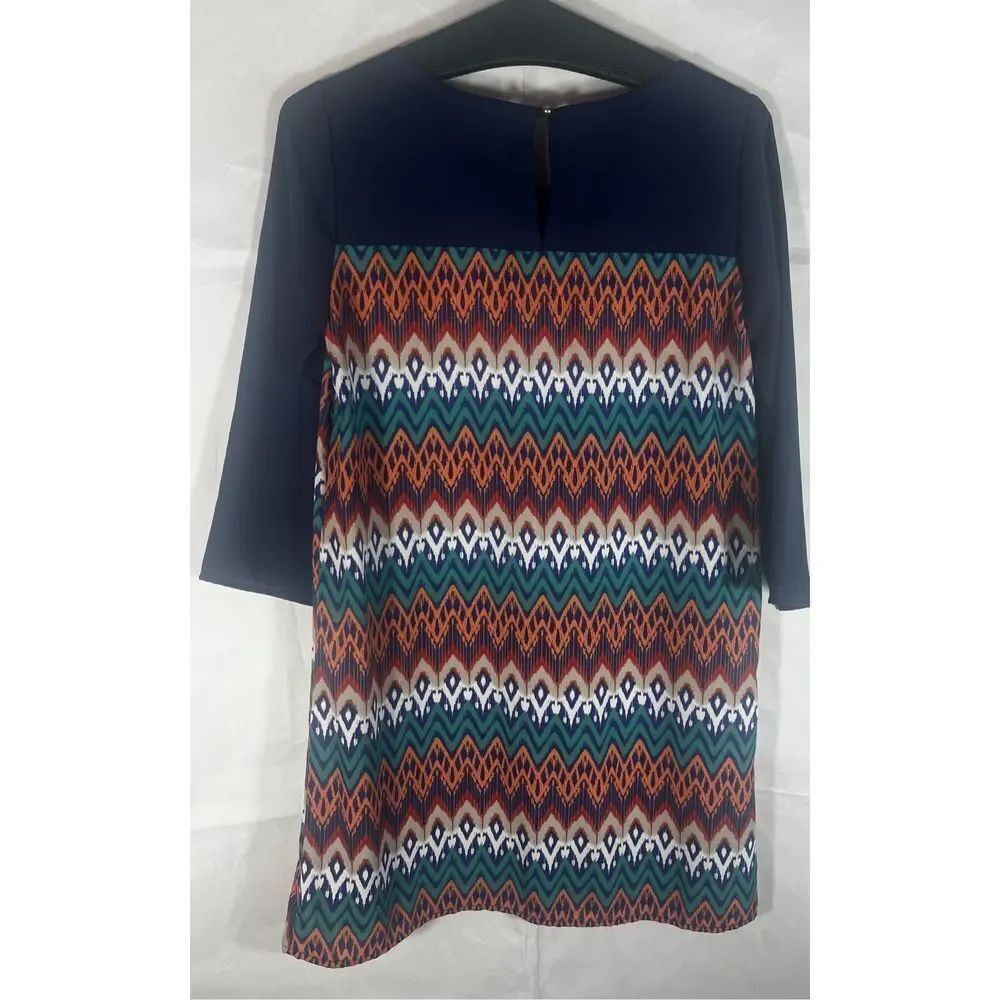 Everly Chevron print dress - Picture 2 of 6